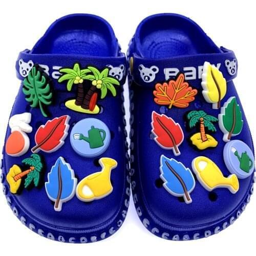 100PCS Wholesale Plant Series Shoes Charms For DIY Accessories On Croc JIBZ PVC Wristband Decoration Kids X-MAS Gifts
