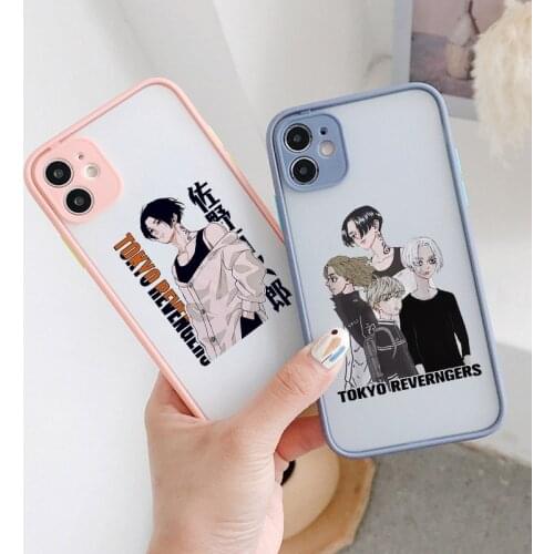 Shockproof Phone Case For iPhone 11 Pro MAX 12 XR XS 7 SE20 X 8 6Plus Tokyo Revengers Manjiro Sano Anime Hard Cover Clear Fundas