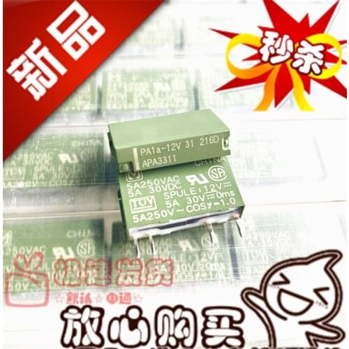 Brand New & Original PA1a-12V Genuine Relay APA3312 5A 4 Feet PA1a-12V