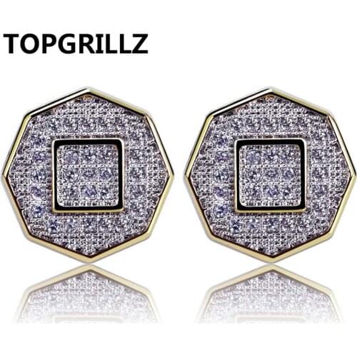 TOPGRILLZ Women's Gold Earrings
