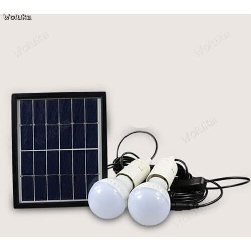 Solar LED Outdoor Waterproof street lamp home garden lamp double-set lamp drag two energy saving lamp CD50 W02