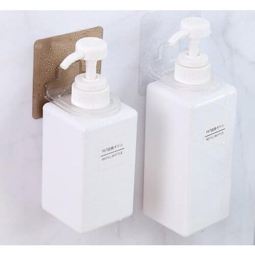 1Pc Multi-Purpose Hook Bathroom Adhesive Rack Holder Wall Storage for Body Wash Shampoo Bottle Wall Mounted Self Sticky Hooks