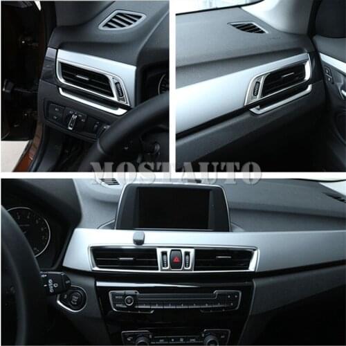 For BMW X2 F39 Inner Center & Side Air Vent Outlet Cover Trim 2017-2019 5pcs Car Accessories Interior Car Decor Car Trim