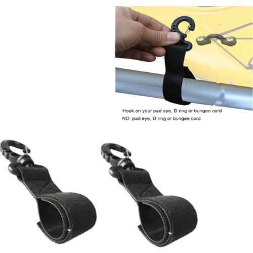 2pcs Kayak Paddle Clips17.5x3.7cm Kayaking Canoeing Black Paddle Clips Holder Kayak Canoe Boat Dinghy Accessories Surfing