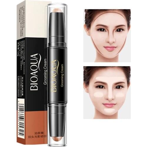 Women Highlighter Face Concealer Contouring Bronzers Highlighters Pen Cosmetic 3D Makeup Corrector Contour Stick Cream Pro