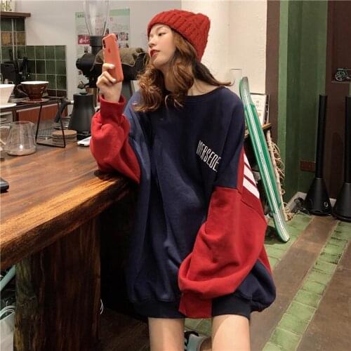 Oversize Sweater Womens Spring And Autumn 2021 Loose Korean Style Fashionable Ins Idle Style BF Thin Waitmore Coat