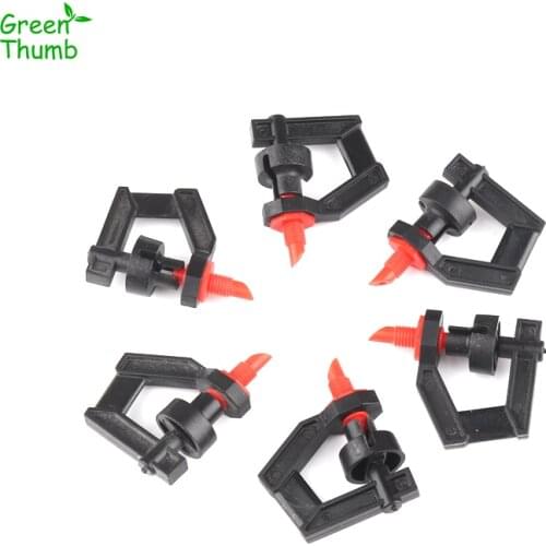 100pcs Threaded Interface Micro-Nozzle 360 Degree Rotating Sprinkler Micro Spray Drip Irrigation Gardening Accessories