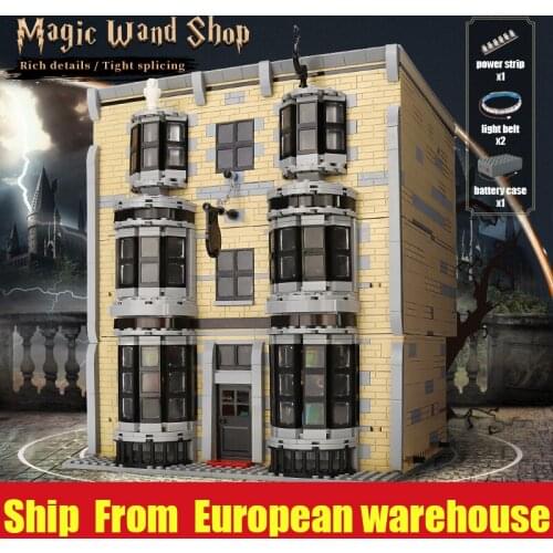 Mould King 16038 MOC Streetview Building Blocks The Magic Wand Shop Model Assembly Bricks Toys For Kids Christmas Birthday Gifts