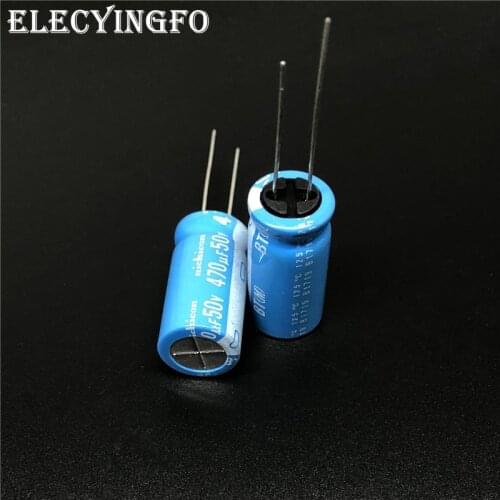 5pcs/20pcs 470uF 50V NICHICON BT Series 12.5x25mm Highly dependable reliability 50V470uF Aluminum Electrolytic capacitor