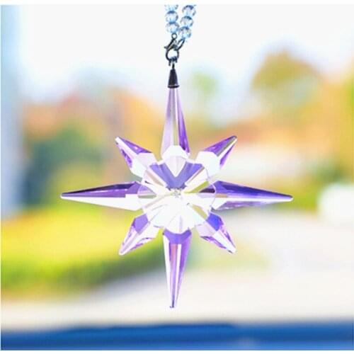 5pcs/lot 105*220mm Sparkle Multicolor K9 Crystal Snowflakes Ornaments Crystal Window Suncatchers For Wedding Party Deocration