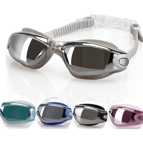 C204 New visual field waterproof anti-fog swimming glasses comfortable professional swimming goggles male / female multi-color