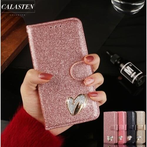 3D Diamond Case For Samsung Galaxy A21S A51 A71 A70 A50 A40 A20E A320 A5 2017 A6 A7 A8 2018 J6 Leather Wallet Flip Glitter Cover