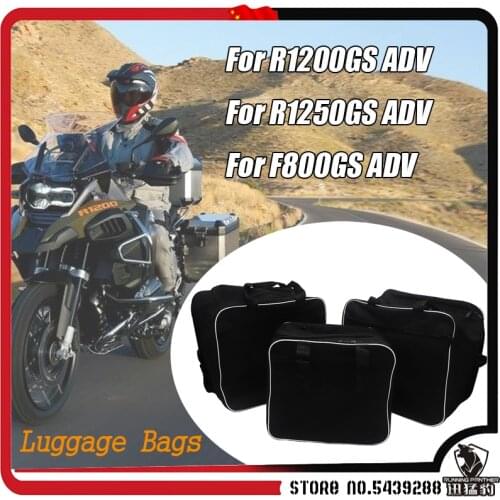 For BMW R1200GS R 1200 GS LC ADV R1250GS R 1250 GS F800GS F 800 GS ADV adventure Motorcycle luggage bags Black Inner Bags