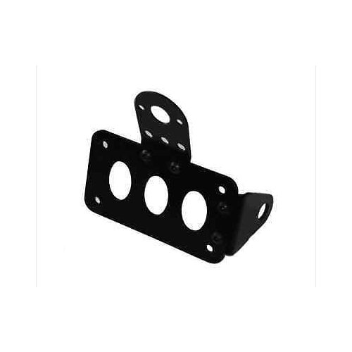 Black Side Mount License Plate Bracket Bobber Chopper For Dyna Sportster XL
