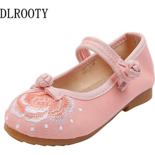 Children Shoes Embroider Shallow Sport Breathable Girl Sneakers Kids Casual Child Flat Soft Running Autumn Spring Loafers