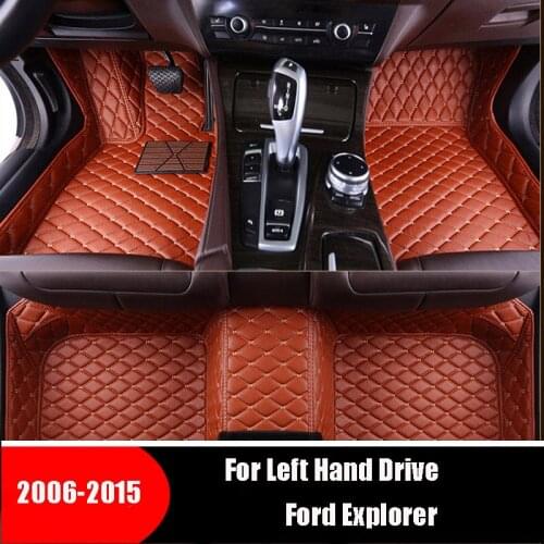 For Ford Explorer (7 Seats) 2015 2014 2013 2012 2011 2010 2009 2008 2007 2006 Car Floor Mats Carpets Leather Dash Auto Styling