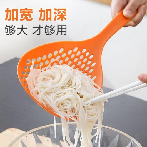 Big large mesh Strainers stainless steel Colander Soup Skimmer kitchen chelf frying scoop noodles dumpling sieve canteen turner