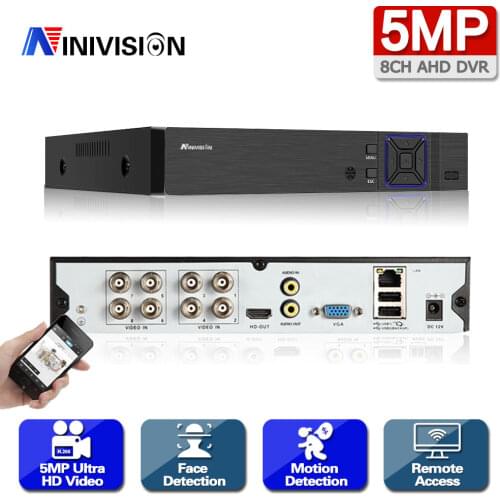 5 in 1 4CH 8CH Security CCTV DVR AHD 5MP 4MP 3MP 1080P H.265 Hybrid Video Recorder for AHD TVI CVI Analog IP Camera Onvif IP 5MP