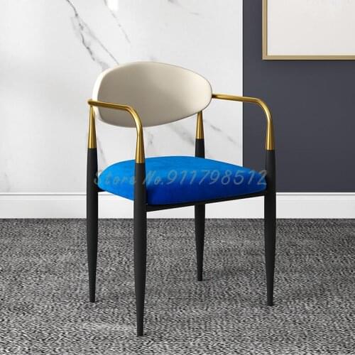 Italian style light luxury dining chair home designer restaurant backrest bedroom dressing chair makeup chair sales office negot