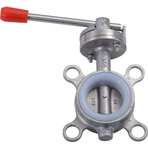 SS201/SS304 Stainless Steel Sanitary Wafer Butterfly Valve DN40/DN50/DN65 for Homebrew Dairy