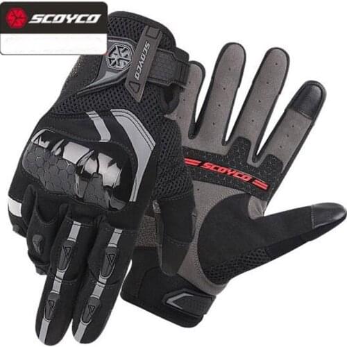 Summer Breathable Motocross Motorcycle accessories Motorcycle gloves anti-fall racing rider protection TPU shell Touch screen