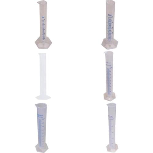 SOSW-10 25 50 100 250 500ml graduated cylinder to measure students Laboratory DIY 6 pcs