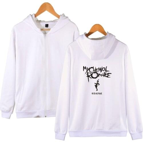 Fashion My Chemical Romance hip hop Hoodie Sweatshirts men women zipper hoodie jackets casual long sleeve hooded tracksuits tops