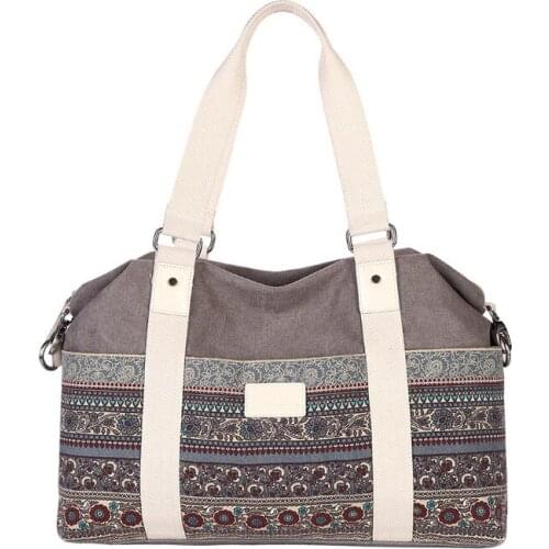 Womens Canvas Handbags Crossbody Bags High Quality Female Single Shoulder Bags Vintage Canvas printing Ladies Totes