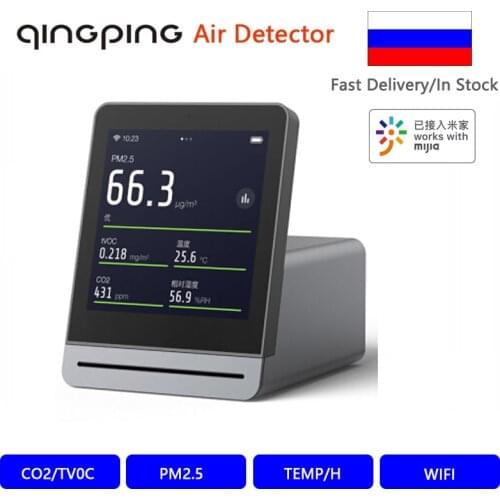 ClearGrass Air Monitor Retina Touch IPS Screen Air Quality PM2.5 Mobile Touch Operation CO2 Meter Monitor Detector
