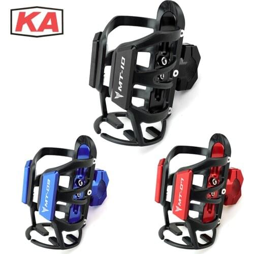 Moto Beverage Water Bottle Cage For Yamaha MT03 MT07 MT09 MT10 MT25 MT 03 07 09 10 25 Motorcycle Drink Cup Holder Sdand Mount