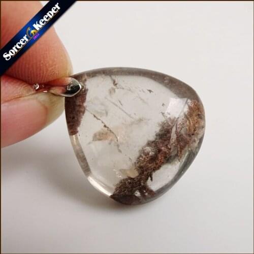 Men Fashion Jewelry Pendants Necklaces With Chain Wholesale Ghost Phantom Garden Quartz Crystal Stone Colares Femininos OS170