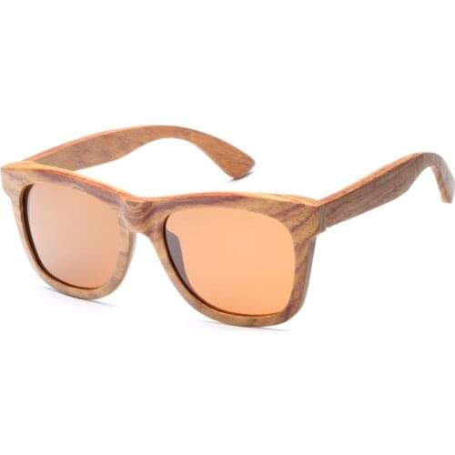 Ablibi Mens Rosewood Handmade Retro Wooden Sunglasses for Men Polarized Square Designer Wooden Sunglasses in Wood Box