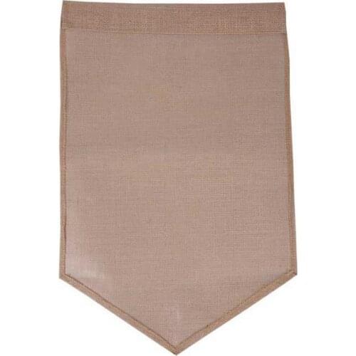 Christmas wedding birthday party decors Blank DIY Burlap Garden Pleated Ruffle Flag banner