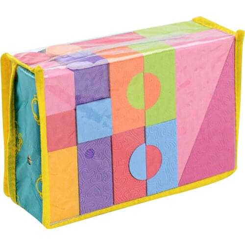 25 Pieces of Soft Foam Building Blocks 3.5 Cm Thick Stacking Blocks Toy Set