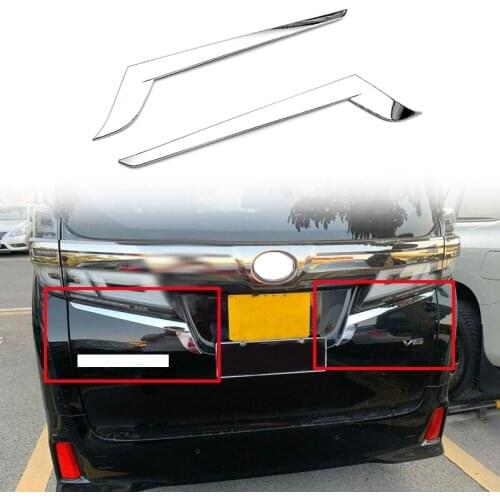 For Toyota Alphard Vellfire 2015-2020 ABS Chrome Rear Tail Light Lamp Cover Garnish Strip Eyebrow Cover Trim