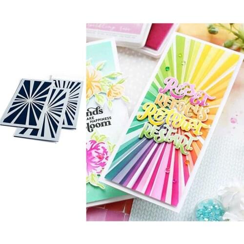 New for 2021 Arrive Square Shine Metal Cutting Stencil Scrapbook Diary Decoration Embossing Template Diy Greeting Card Albums