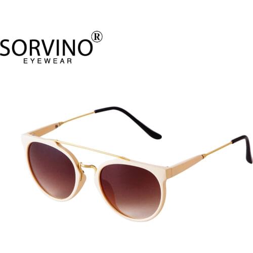 New Fashion Small Round Sunglasses Trendy Casual Double Nose Women Sun Glasses Men Classic vintage Thin Legs UV400 Sunglass