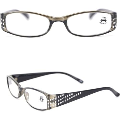 Kaibote E175099 Fashion Womens Reading Glasses Small Rectangular Frame High Quality Reader Eyeglasses +1.0 1.5 2.0 2.5 3.0 3.5