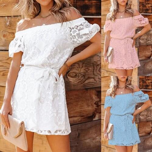 PickyourLook White Summer Dresses