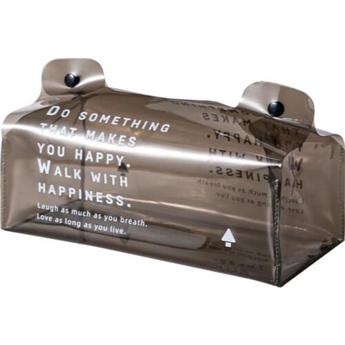 Transparent PVC Tissue Box Multifunction Storage Boxes Makeup Bags Wet Tissue Napkin Sundrie Container Organizer Home Decoration