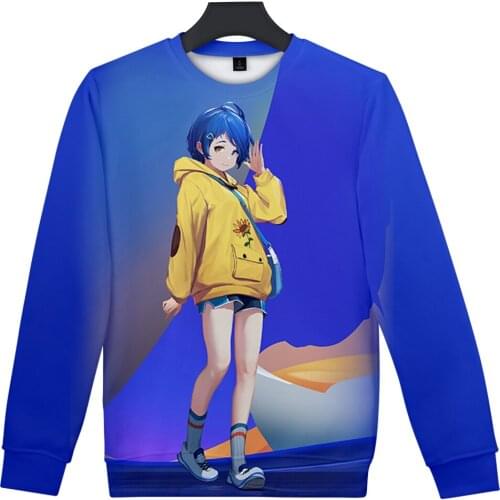 Wonder Egg Priority kawaii Anime Sweatshirt 3D Unisex O-Neck pullover Men / Women Long Sleeve Outwear Harajuku Clothes Oversized