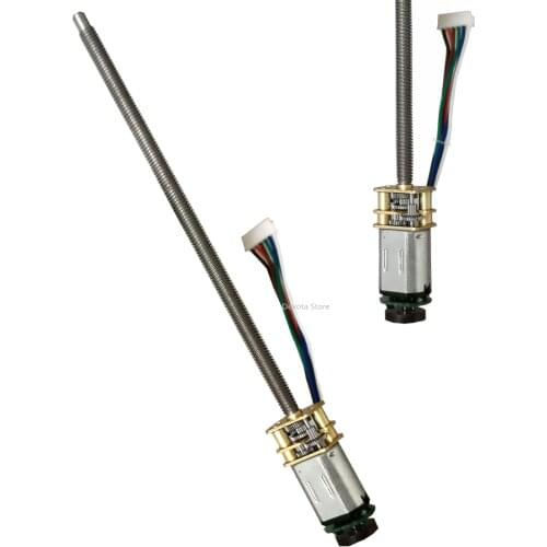 N20 DC Gear Motor Thred Screw shaft 3V6V12V DIY Model Magnetic 7PPR Encoder Smart Robot motor