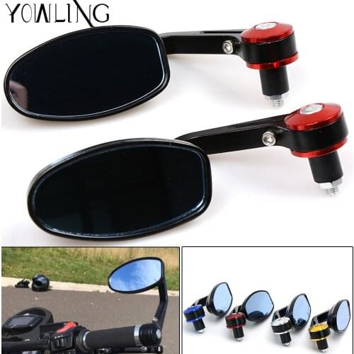 22mm Side Motorcycle Mirror Handlebar Grips For Yamaha R1 R6 R3 MT 09 07 FZ6 XJ6 XJR 1300 Racer Fazer XT 660 TDM 900 T MAX TMAX