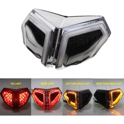 Motorcycle LED Taillight For DUCATI 848 2008-2014 / 1098 1198 2007-2013 Brake Turn Signals Integrated Rear Tail Light Blinker