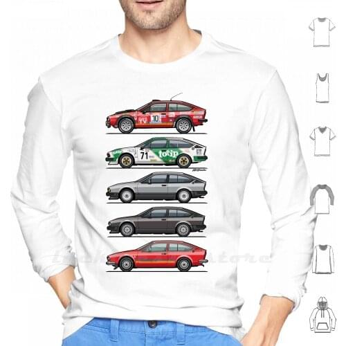 Stack Of Alfa Romeo Alfetta Gt And Gtv6 Hoodies Long Sleeve Car Alfa Romeo Alfetta Gtv Autodelta
