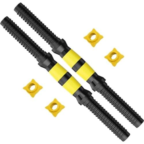 Dumbbell Extension Bar 50CM Arm Strength Training Barbell Build Joiner Coupler Linker Neck Pad Extension Rod Extender