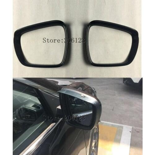 Carbon fiber For Renault Kadjar 2015 2016 2017 2018 Side Mirror Chrome Cover Trim Molding Car Styling Strip Rear View