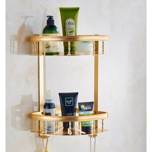 Corner Shelf Bathroom Shampoo Holder Soap Basket Bath Shower Shelf Soap Basket Holder 304 SUS with ABS plate