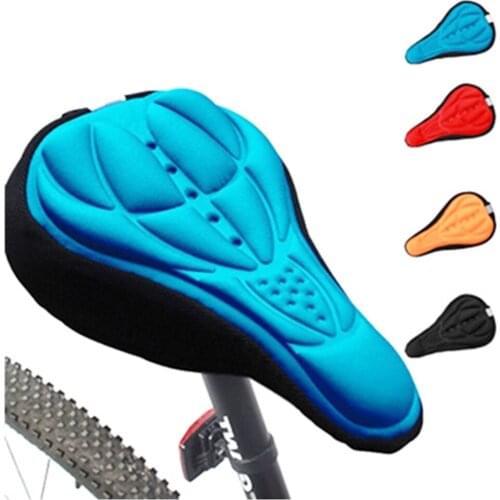 Bicycle Saddle 3D Soft Bike Seat Cover Cycling Silicone Seat Cushion Cycling Saddle for Bike Accessories riding Equipment