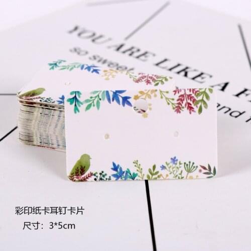 100pcs/lot Colorful Earring Cards Multi Size Jewelry Cards Paper Earring Cards in Jewelry Packaging Display Vintage Classic Card